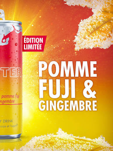 Red bull pomme Fuji gingembre