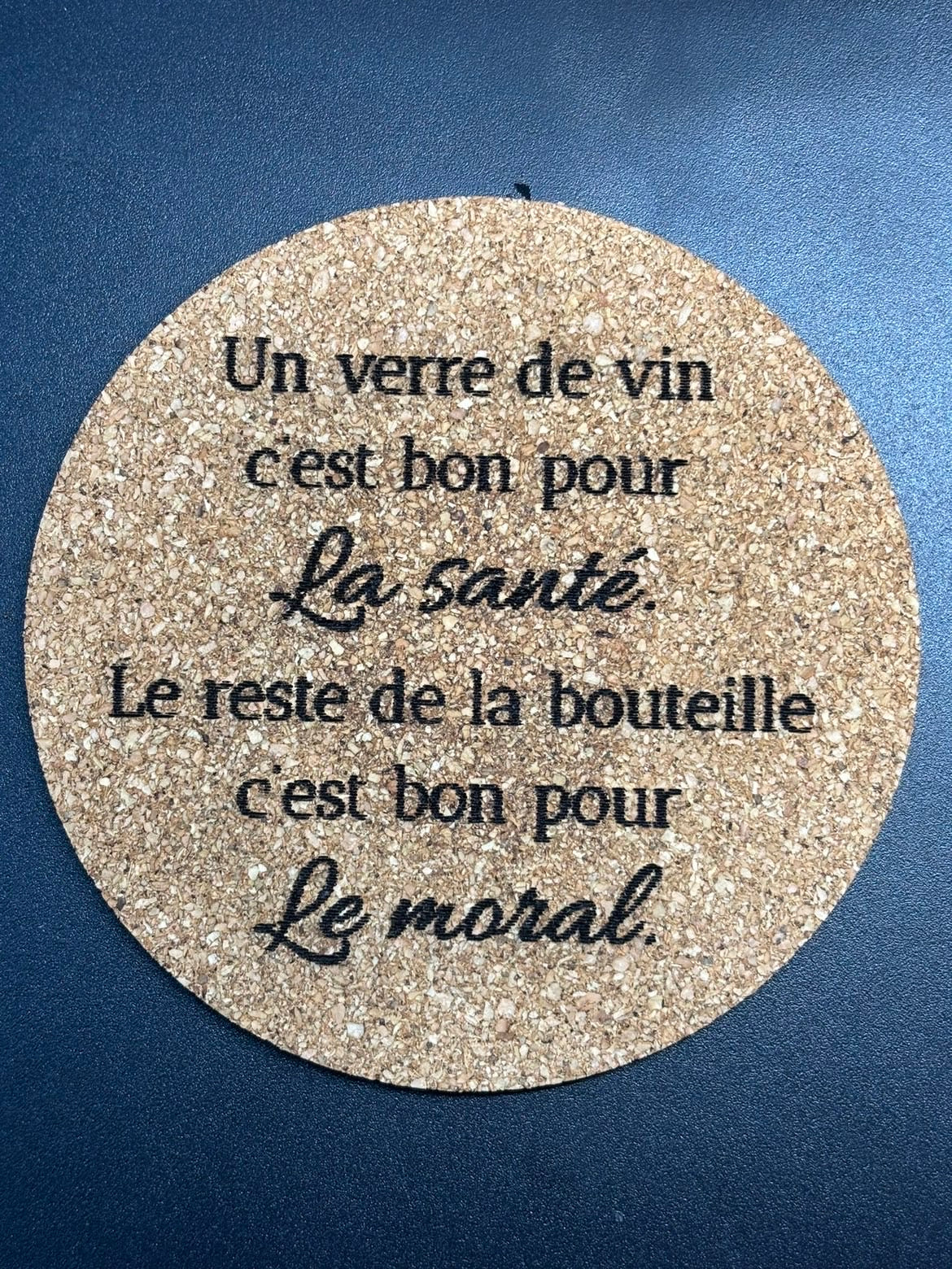 Sous verre en liège